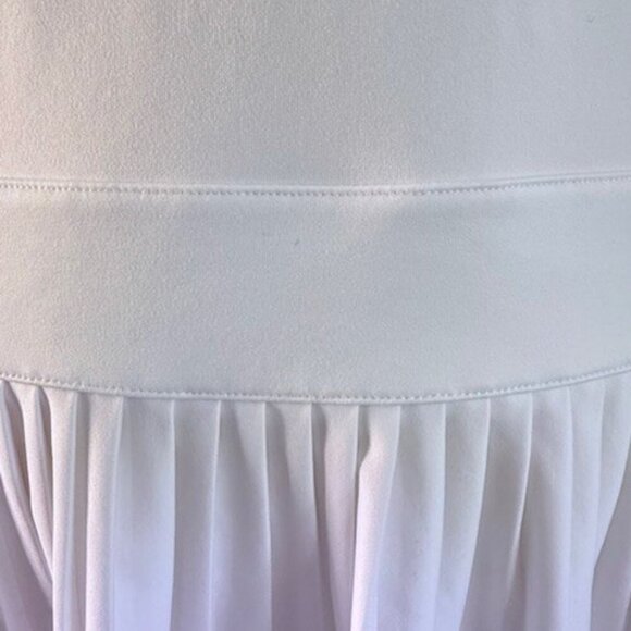 Vineyard Vines Performance Pleated Sport Dress White Blue Stripes Sleeveless M - Picture 8 of 13